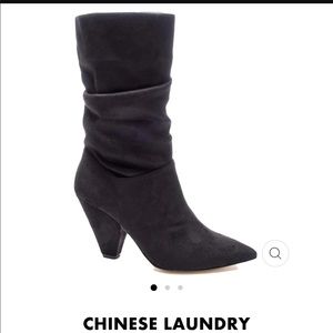 Chinese Laundry Rosa faux suede slouch boot 7.5